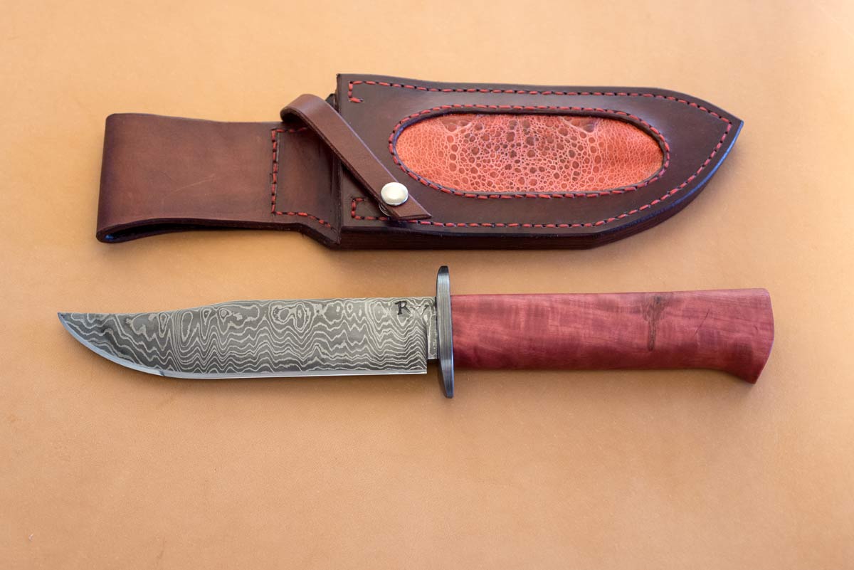 knife handle pink ivory