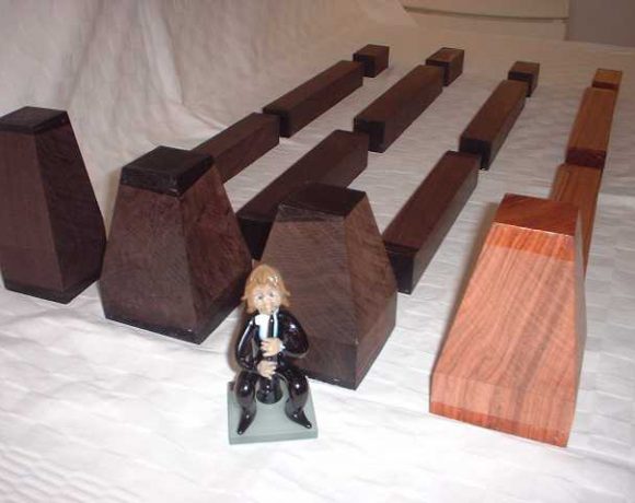 wood bells and blocks, african blackwood and mopane