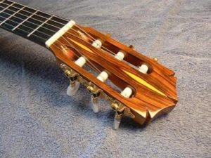 Tête de guitare en cocobolo africain