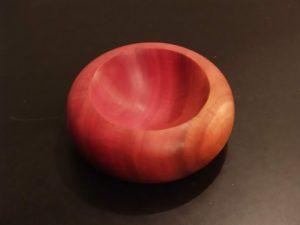 red ivory turnery bowl