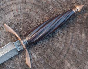 African blackwood knife handle Messergriffe