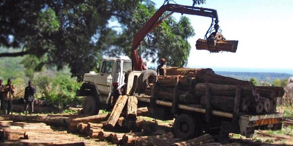 First transport from tanzanian border transport with Samil army truck