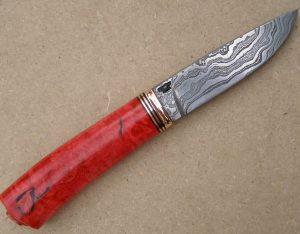 pink ivory knife handle