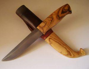 wild olive knife handle