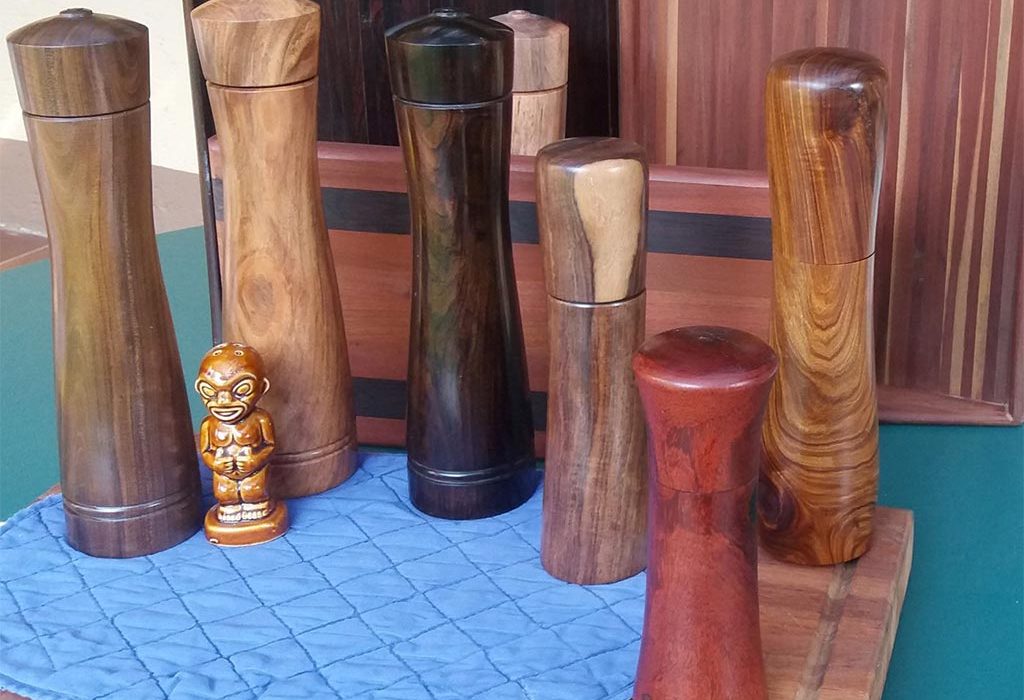 peppermills made from exotic hardwoods Drechslerholz