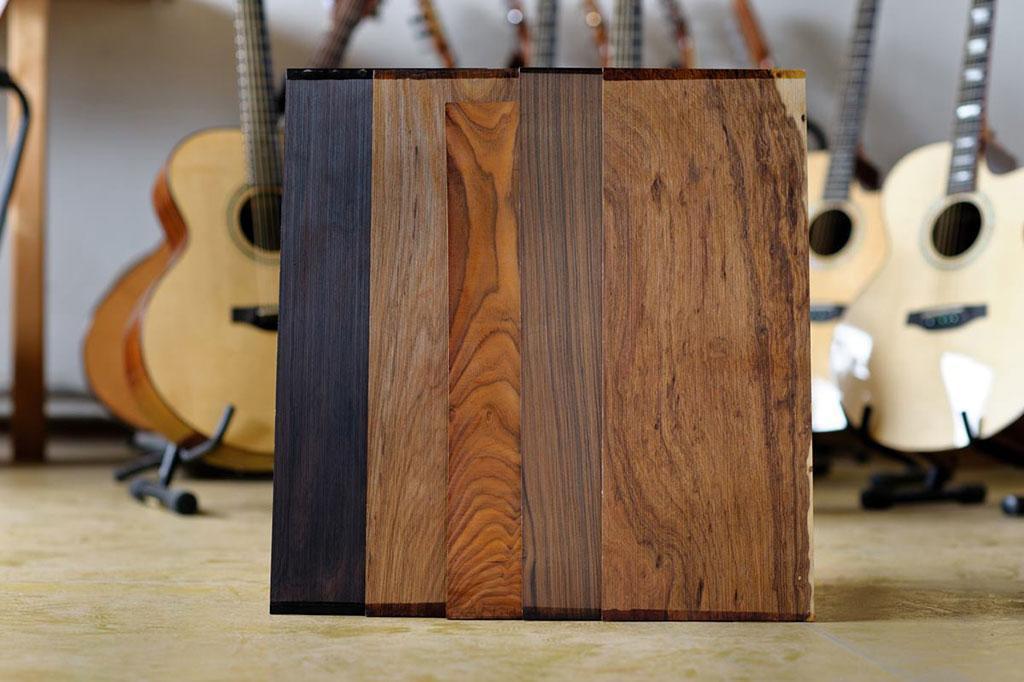 exotic-wood-slabs Tonewood for acoustic guitar makers