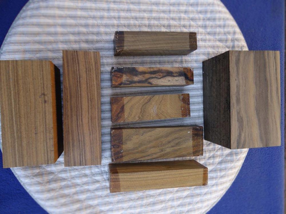 Knife Scales and Blocks in Beautiful African Hardwoods - ProSono Hardwoods