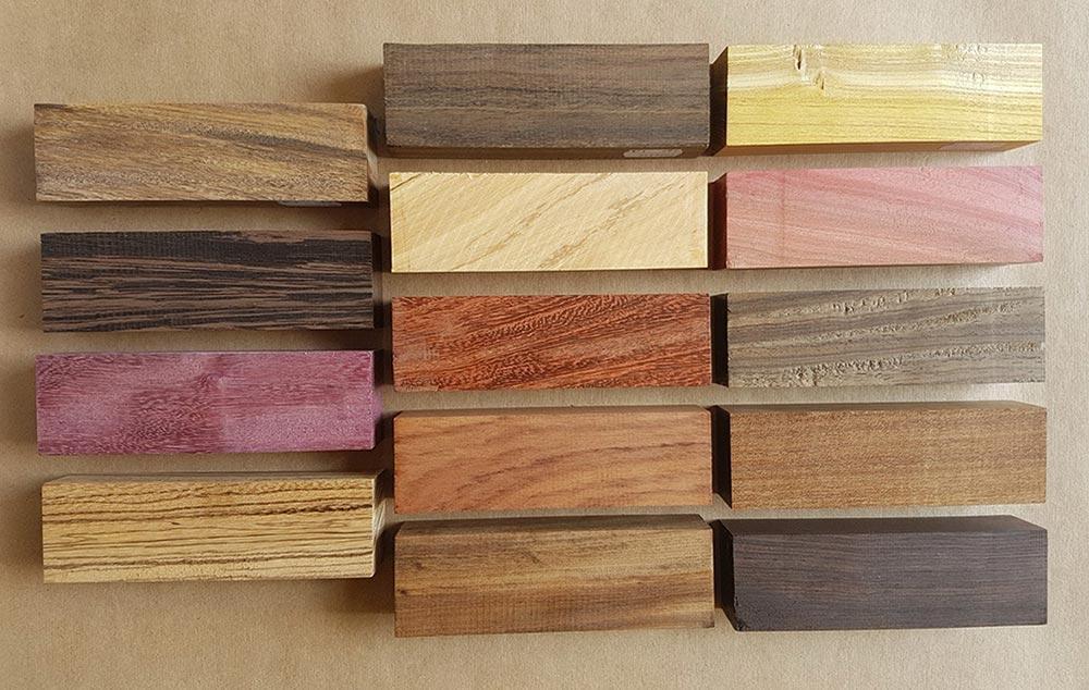 Knife Scales and Blocks in Beautiful African Hardwoods - ProSono Hardwoods