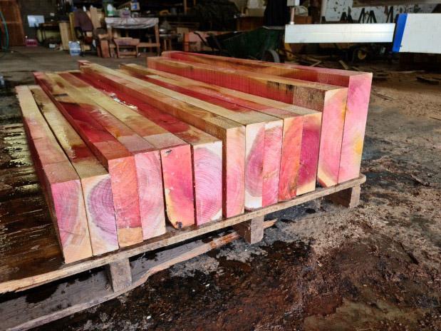 pink ivory slabs