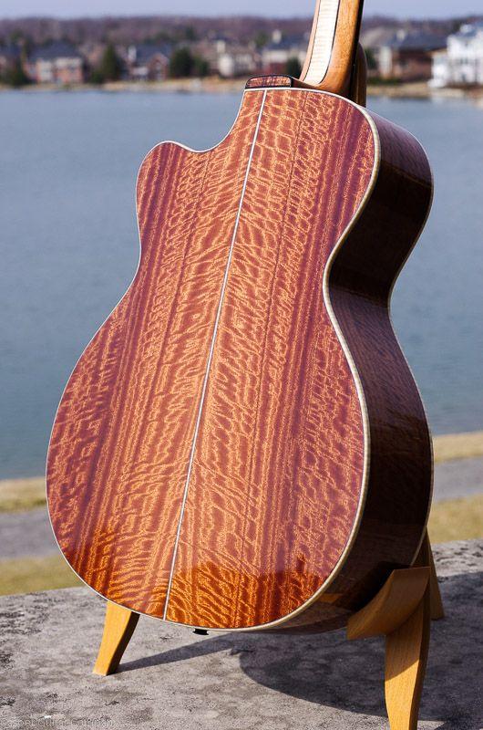 A curly sapele guitar