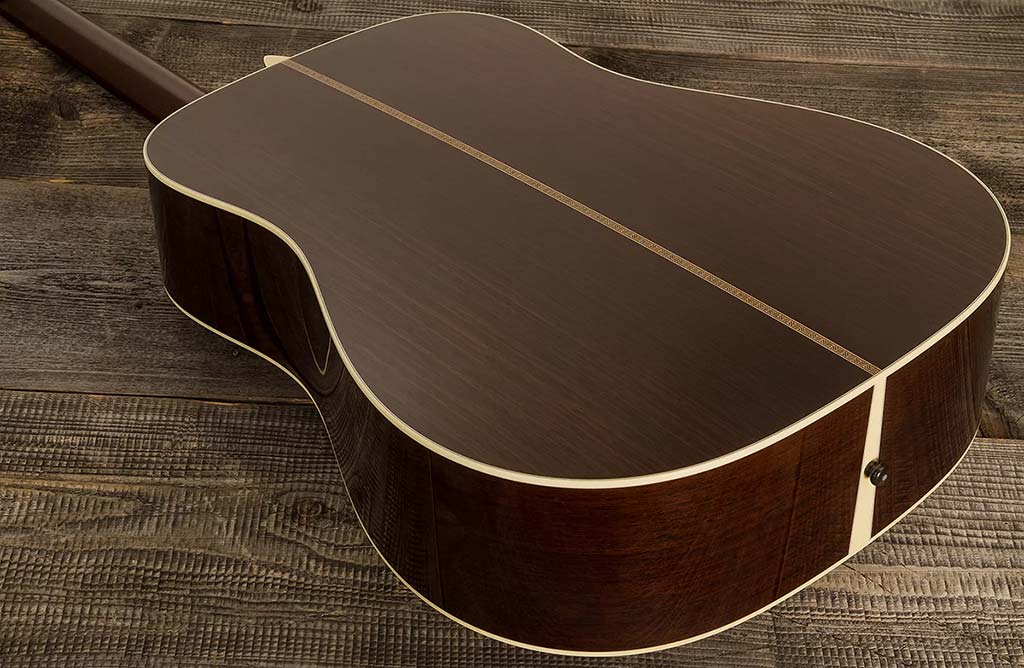 A Collings D2H Custom guitar with wenge back and sides. 