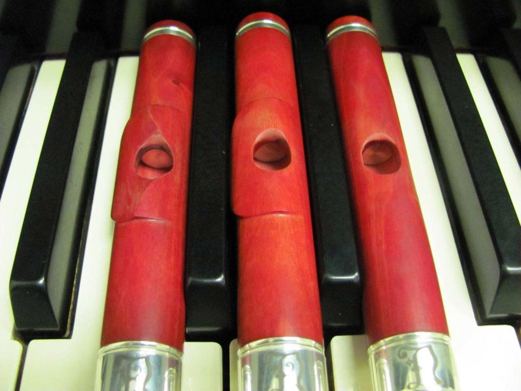Nagahara Flutes makes headjoints from pink ivory, with three cuts to choose from.
